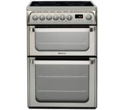 HOTPOINT  HUI611 X 60 cm Electric Ceramic Cooker - Stainless Steel